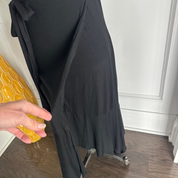 Athleta Wrap Surplice Black Knit Dress - Picture 5 of 16